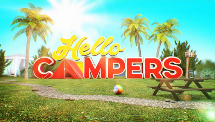 Hello Campers show title shadow